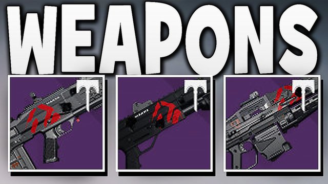 Destiny - RAID WEAPONS !! (Wrath of the Machine)